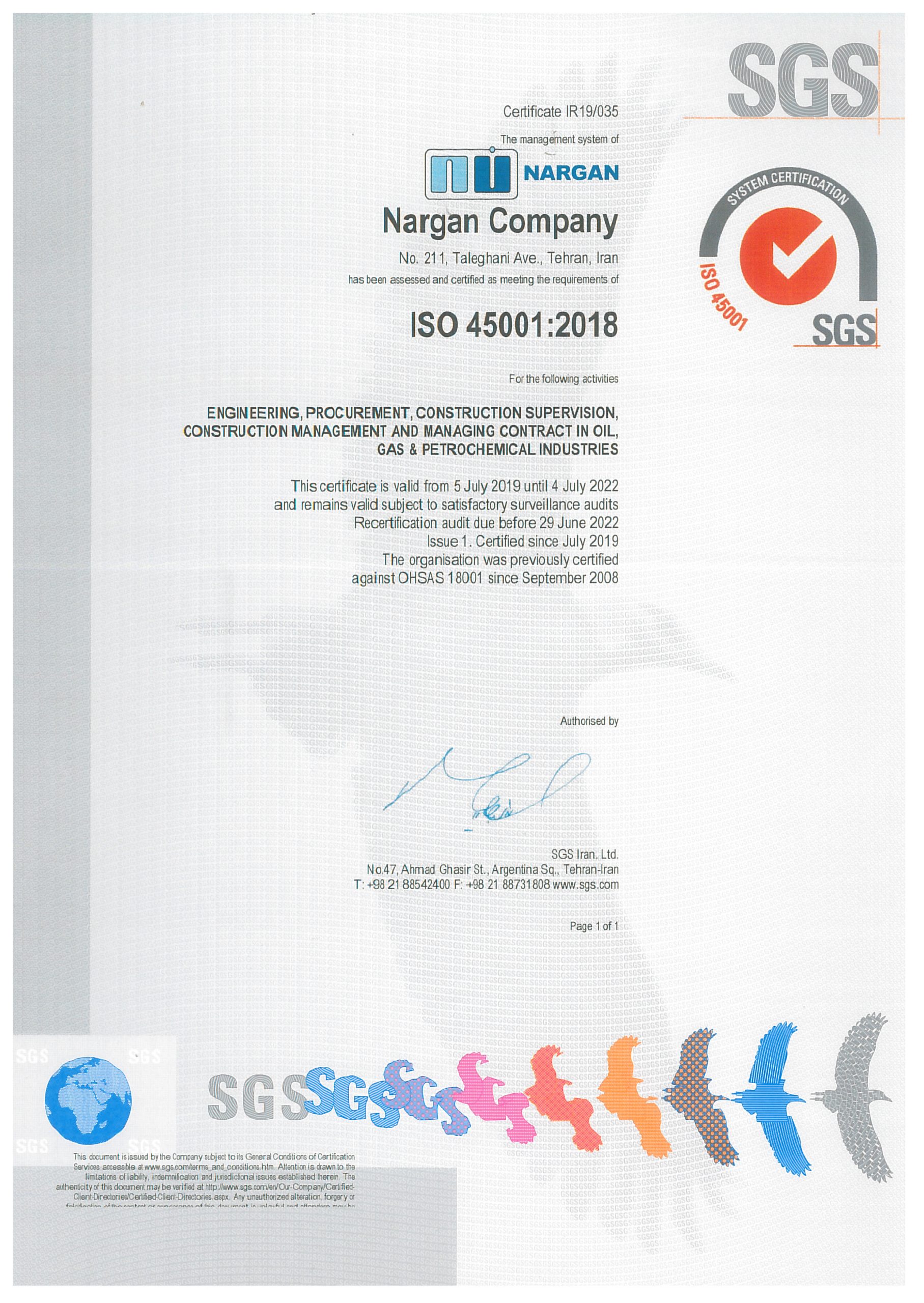 ISO 45001 2018 (2008-2022)