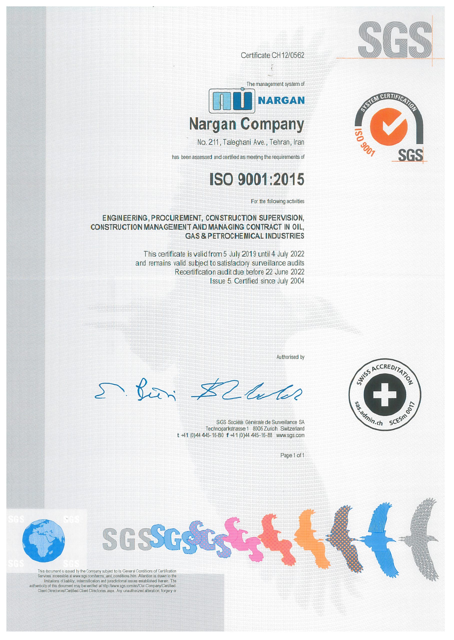 ISO 9001 2015 (2004-2022)